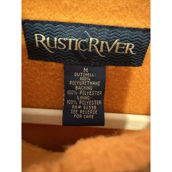 Rustic River Men M Sleeveless Tactical Jacket Polyurethane & Fleece Zip Up - Picture 3 of 7